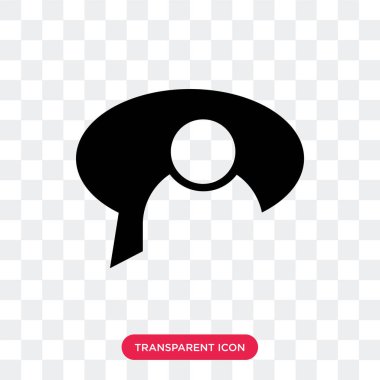 Saydam arka plan üzerinde konuşma lo izole konuşma vektör simgesi