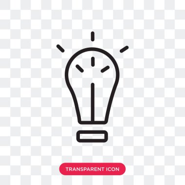 Saydam arka plan üzerinde fikir logosu d izole fikir vektör simgesi