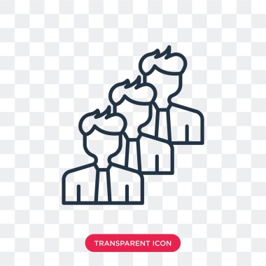 Saydam arka plan üzerinde takım logo tasarımı izole takım vektör simgesi