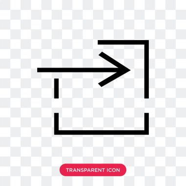 Saydam arka plan üzerinde bilgisayardan izole transfer vektör simgesi