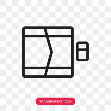 Saydam arka plan üzerinde kapı logosu d izole kapı vektör simgesi