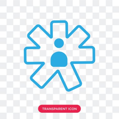 Saydam arka plan üzerinde Kullanıcı logosu d izole Kullanıcı vektör simgesi