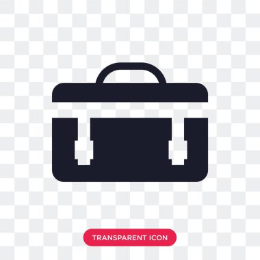 Saydam arka plan üzerinde Suitcas izole bavul vektör simgesi