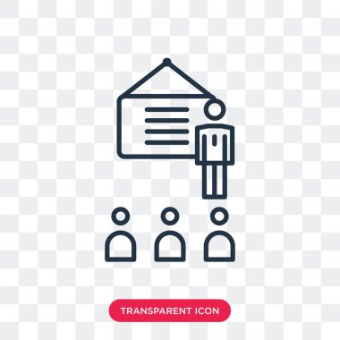 Saydam arka plan üzerinde sunu logo tasarımı izole sunu vektör simgesi