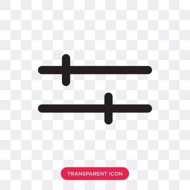 Ayarları şeffaf arka plan üzerinde izole simge vektör ayar