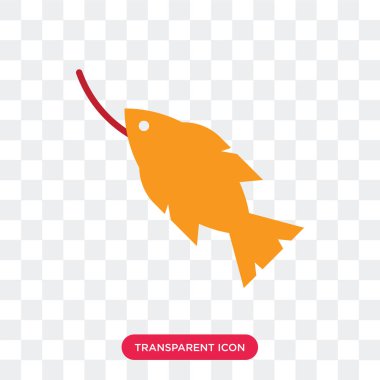 Saydam arka plan üzerinde karides logo izole karides vektör simgesi