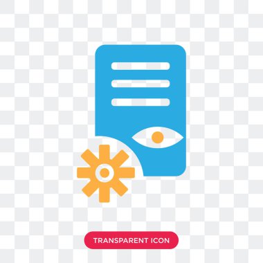 Saydam arka plan üzerinde dosya logosu d izole dosya vektör simgesi