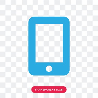 Saydam arka plan üzerinde mafya izole hareket eden telefon vektör simgesi