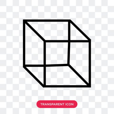 Saydam arka plan üzerinde paket izole paket vektör simgesi 