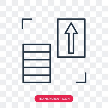 Saydam arka plan üzerinde yamultma logo tasarımı izole kesme vektör simgesi