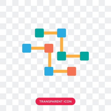 Saydam arka plan üzerinde devreyi izole devreleri vektör simgesi