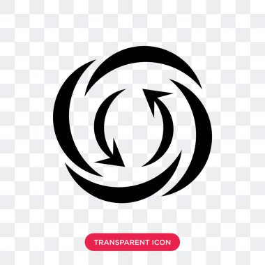 Saydam arka plan üzerinde izole yıldırım uyarı vektör simgesi