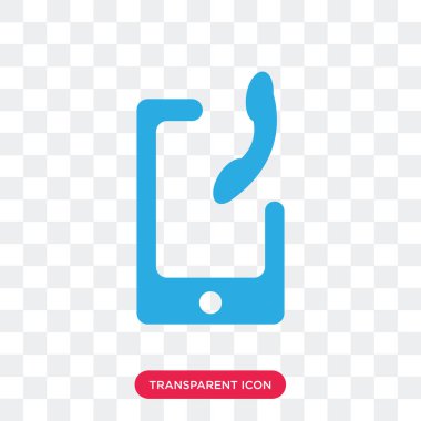 Saydam arka plan üzerinde akıllı izole Smartphone vektör simgesi