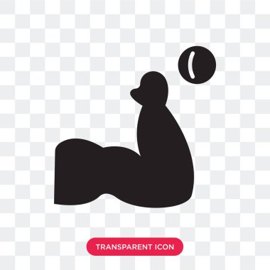 Saydam arka plan üzerinde kas lo izole kas vektör simgesi