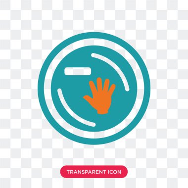 Saydam arka plan üzerinde çanak logosu d izole çanak vektör simgesi