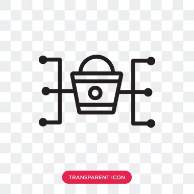 Saydam arka plan üzerinde Pazar izole pazarlama vektör simgesi