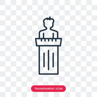 Saydam arka plan üzerinde tanık logo tasarımı izole tanık vektör simgesi