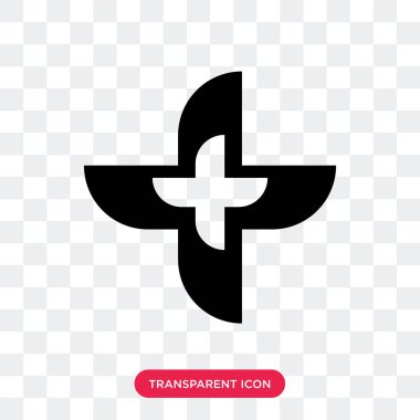 Saydam arka plan üzerinde ilk izole ilkyardım vektör simgesi 