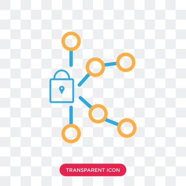 Saydam arka plan üzerinde asma kilit izole asma kilit vektör simgesi 