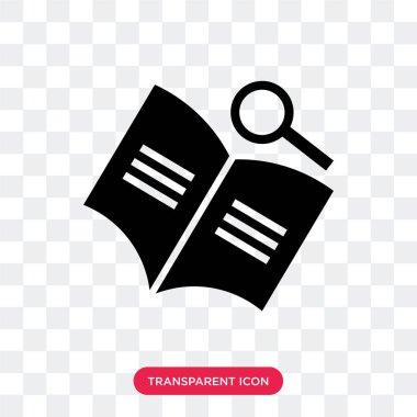 Saydam arka plan üzerinde kitap logo d izole kitap vektör simgesi