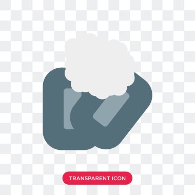 Saydam arka plan üzerinde sabun logosu d izole sabun vektör simgesi