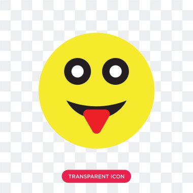 Saydam arka plan üzerinde dil lo izole dil vektör simgesi