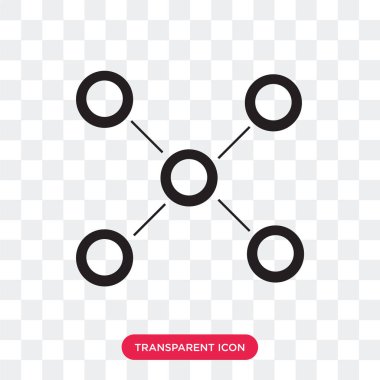 Saydam arka plan üzerinde paylaşım logo izole vektör simge paylaşmak