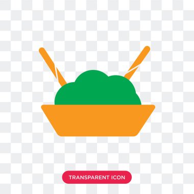 Saydam arka plan üzerinde salata logo izole salata vektör simgesi