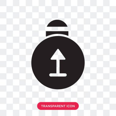 Saydam arka plan üzerinde Kettl izole Kettlebell vektör simgesi