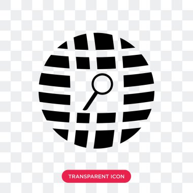 Saydam arka plan üzerinde banın izole yer tutucu vektör simgesi