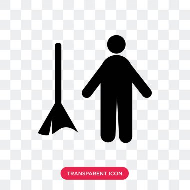 saydam arka plan üzerinde şoförünün izole kahya vektör simgesi