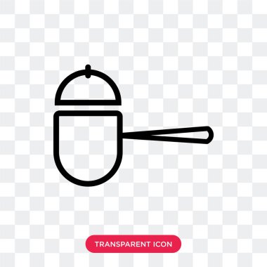 Saydam arka plan üzerinde Pot logo des izole pot vektör simgesi