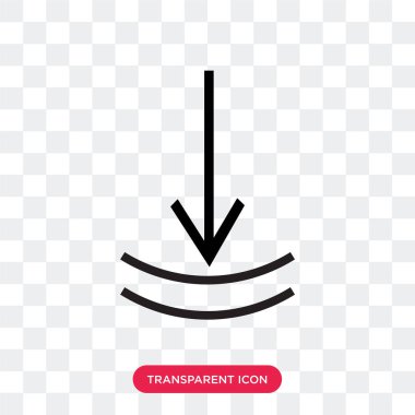 Download şeffaf arka plan üzerinde Downloa izole vektör simge