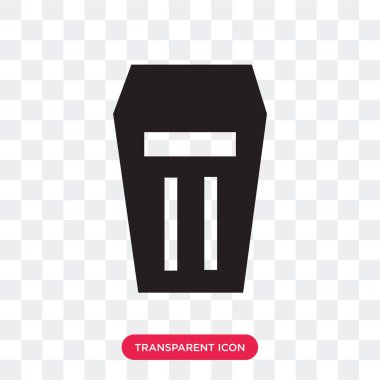 Saydam arka plan üzerinde depo gözü logo des izole kutusu vektör simgesi