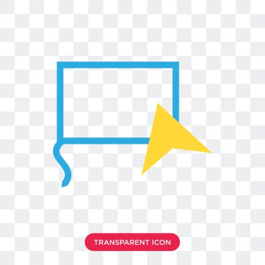 Saydam arka plan üzerinde kement logo izole kement vektör simgesi