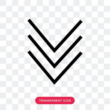 şeffaf arka plan, logo d aşağı izole vektör simgesi