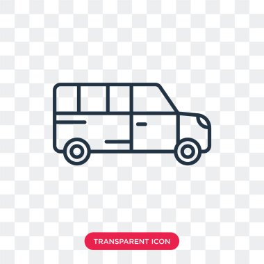 Saydam arka plan üzerinde araba logo tasarımı izole araba vektör simgesi