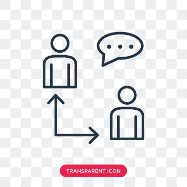 Saydam arka plan üzerinde sohbet logo tasarımı izole sohbet vektör simgesi