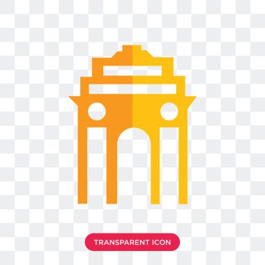 Saydam arka plan üzerinde kapı logosu d izole kapı vektör simgesi