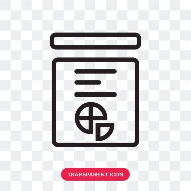 Saydam arka plan üzerinde istatistikleri logo izole istatistikleri vektör simgesi