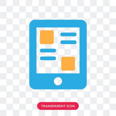 Saydam arka plan üzerinde akıllı izole Smartphone vektör simgesi