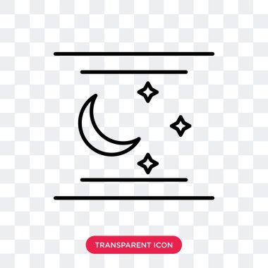 Saydam arka plan üzerinde Moon logo tasarımı izole ay vektör simgesi