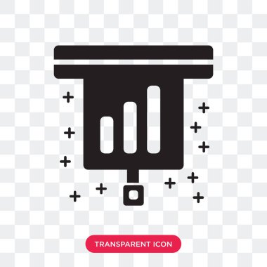 Saydam arka plan üzerinde veri logosu d izole veri vektör simgesi