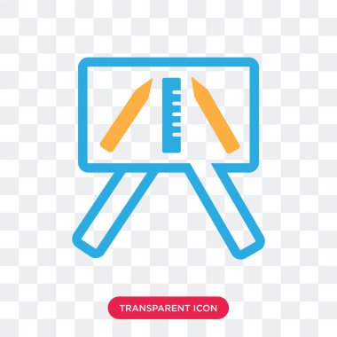 Saydam arka plan üzerinde ön izole sunu vektör simgesi