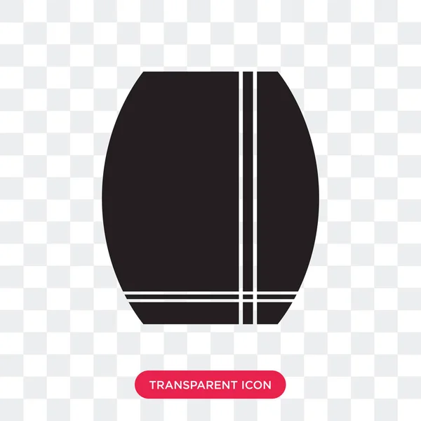 Skirt with slit and belt vector icon isolated on transparent bac — Stock Vector