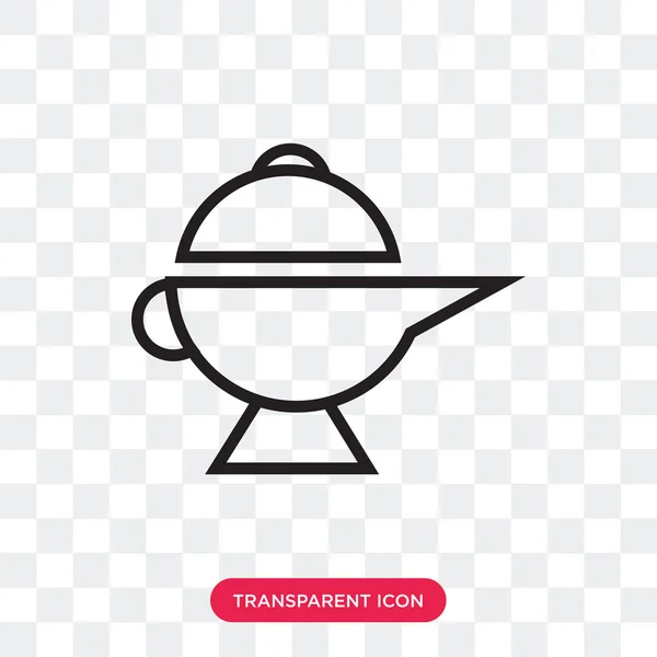 Icône vectorielle de lampe isolée sur fond transparent, Logo de la lampe d — Image vectorielle