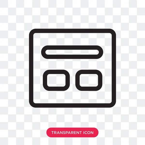 Icono de vector de caja aislado sobre fondo transparente, Box logo des — Archivo Imágenes Vectoriales