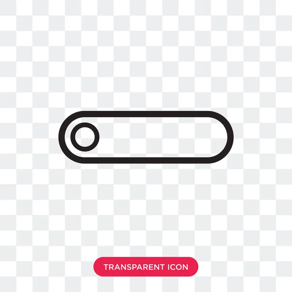 Radio button vector icon isolated on transparent background, rad — Stock Vector