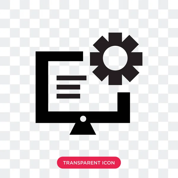 Bedieningspaneel vector pictogram geïsoleerd op transparante achtergrond, Co — Stockvector