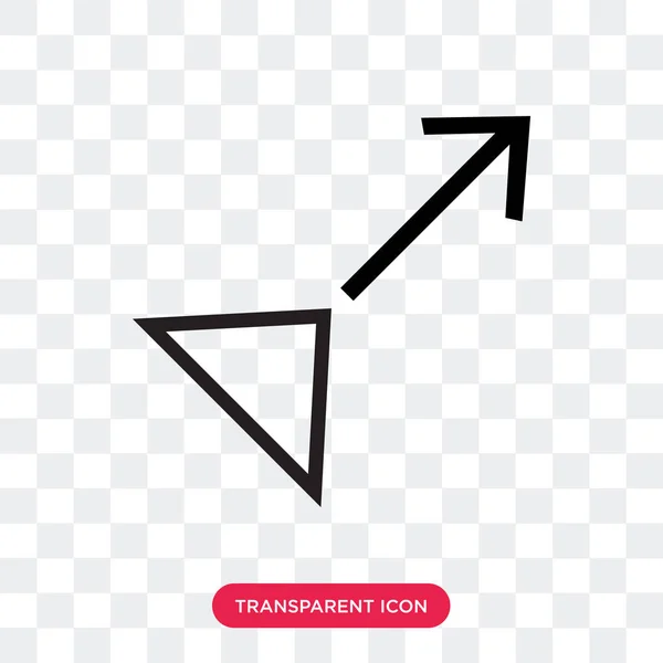 Glissez l'icône vectorielle isolée sur un fond transparent, faites glisser le logo d — Image vectorielle
